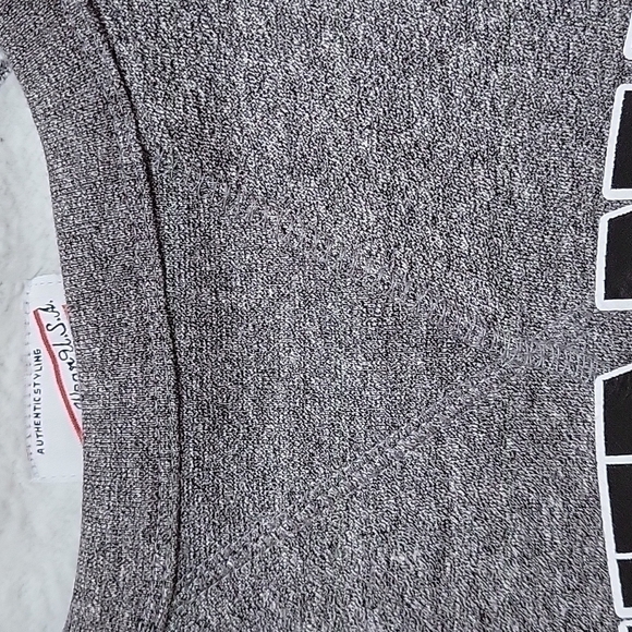 Rag Wear USA Call on Silver Beach Michigan grey crewneck sweatshirt long sleeves - Picture 8 of 15
